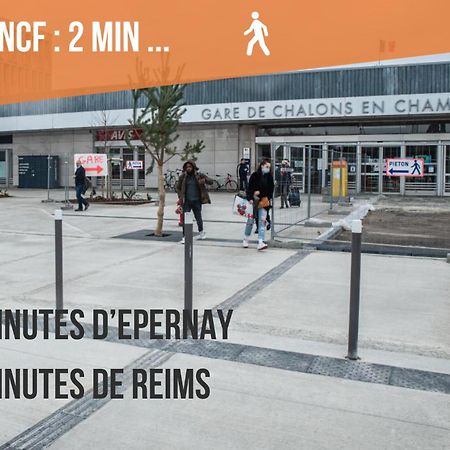 Promenade D'Automne - Netflix & Wifi - Climatisation- Parking Gratuit - Check-In 24H24 - Emplacement Velos - Goodmarning Châlons-en-Champagne Εξωτερικό φωτογραφία