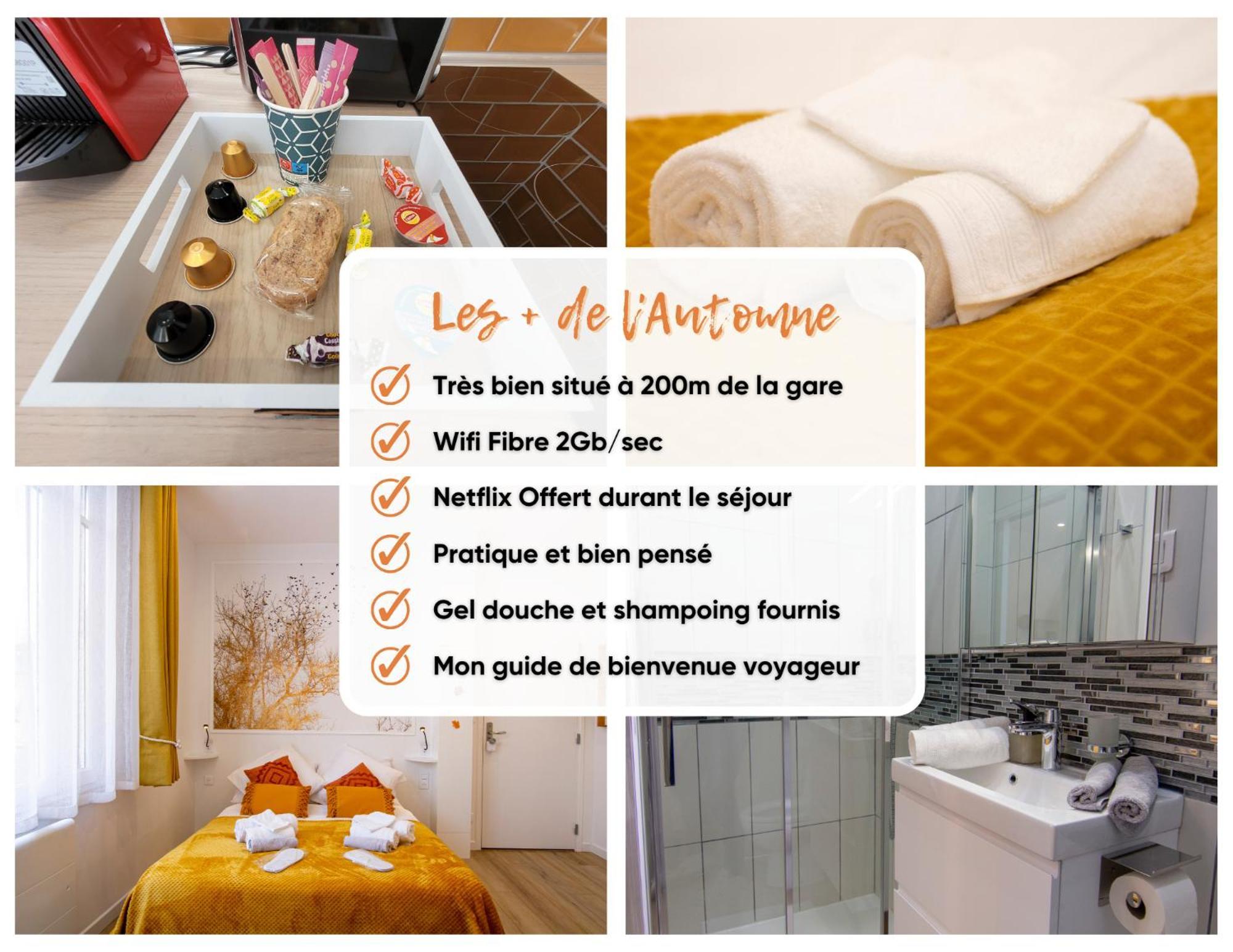 Promenade D'Automne - Netflix & Wifi - Climatisation- Parking Gratuit - Check-In 24H24 - Emplacement Velos - Goodmarning Châlons-en-Champagne Εξωτερικό φωτογραφία